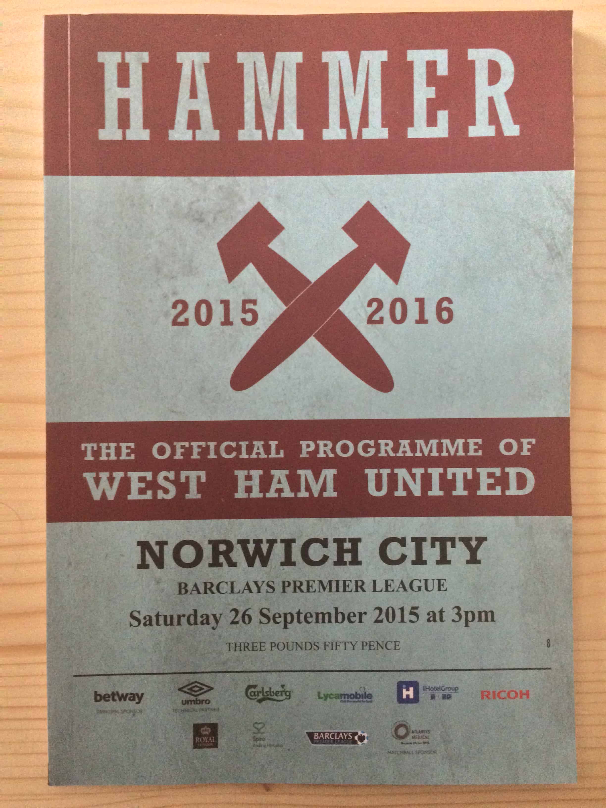 West Ham United FC v Norwich City FC